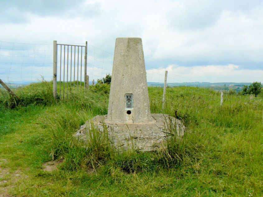 Crich Mount trig Crich Mount trig